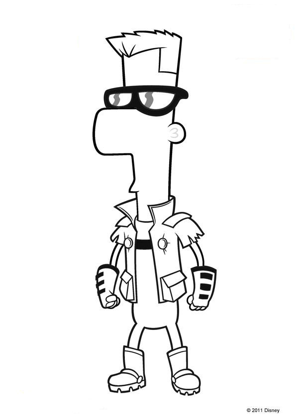 Kids-n-fun.de | Malvorlage Phineas und Ferb Phineas und Ferb